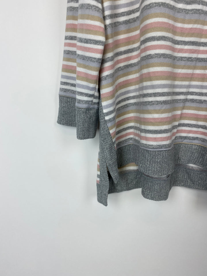 Striped Long Sleeve Top - 1X