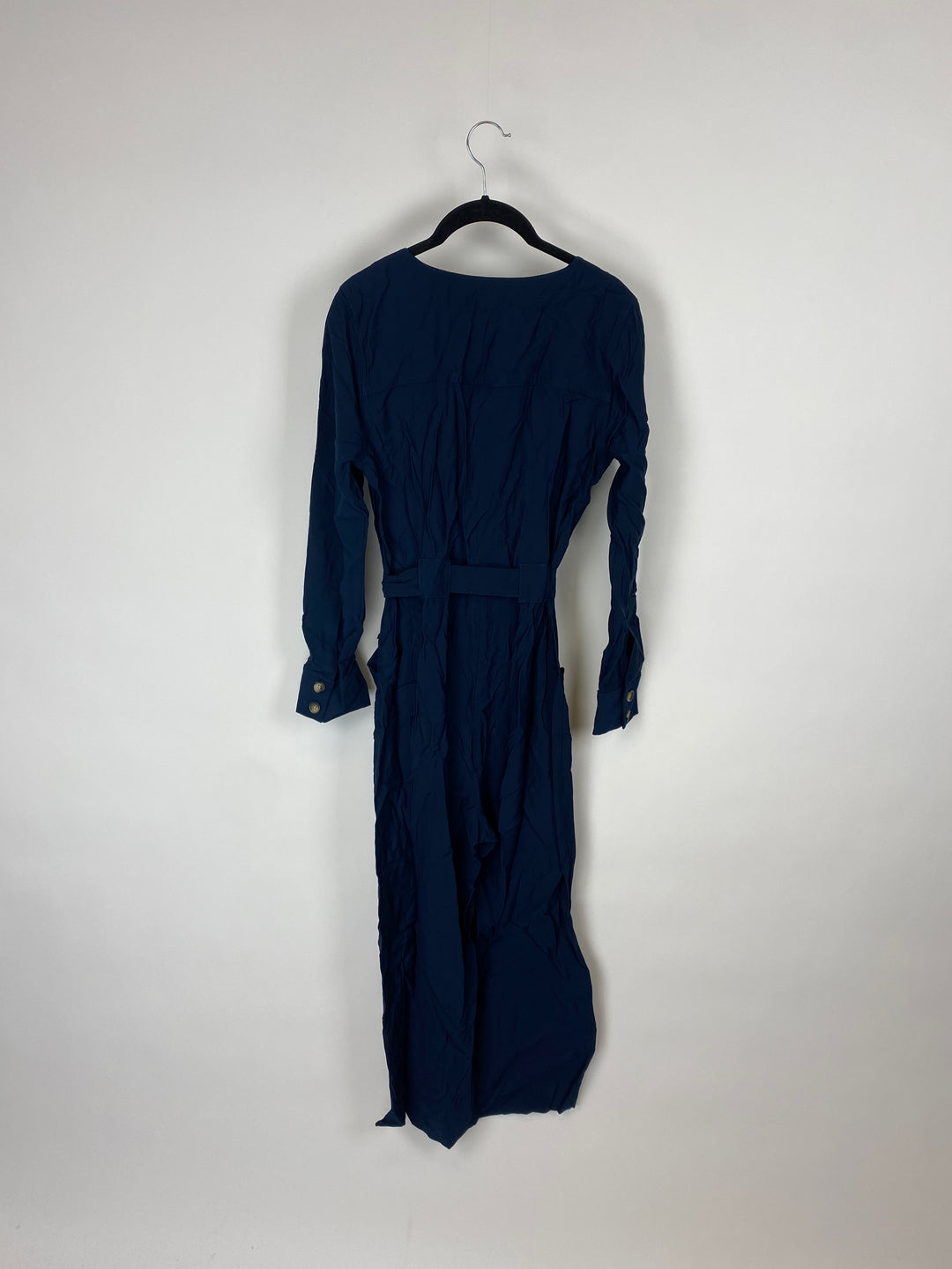 Navy Blue Button Up Jumpsuit - Size 2