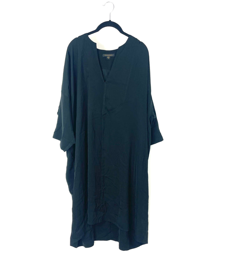 Black Lounge Dress / Nightgown - Small / Medium