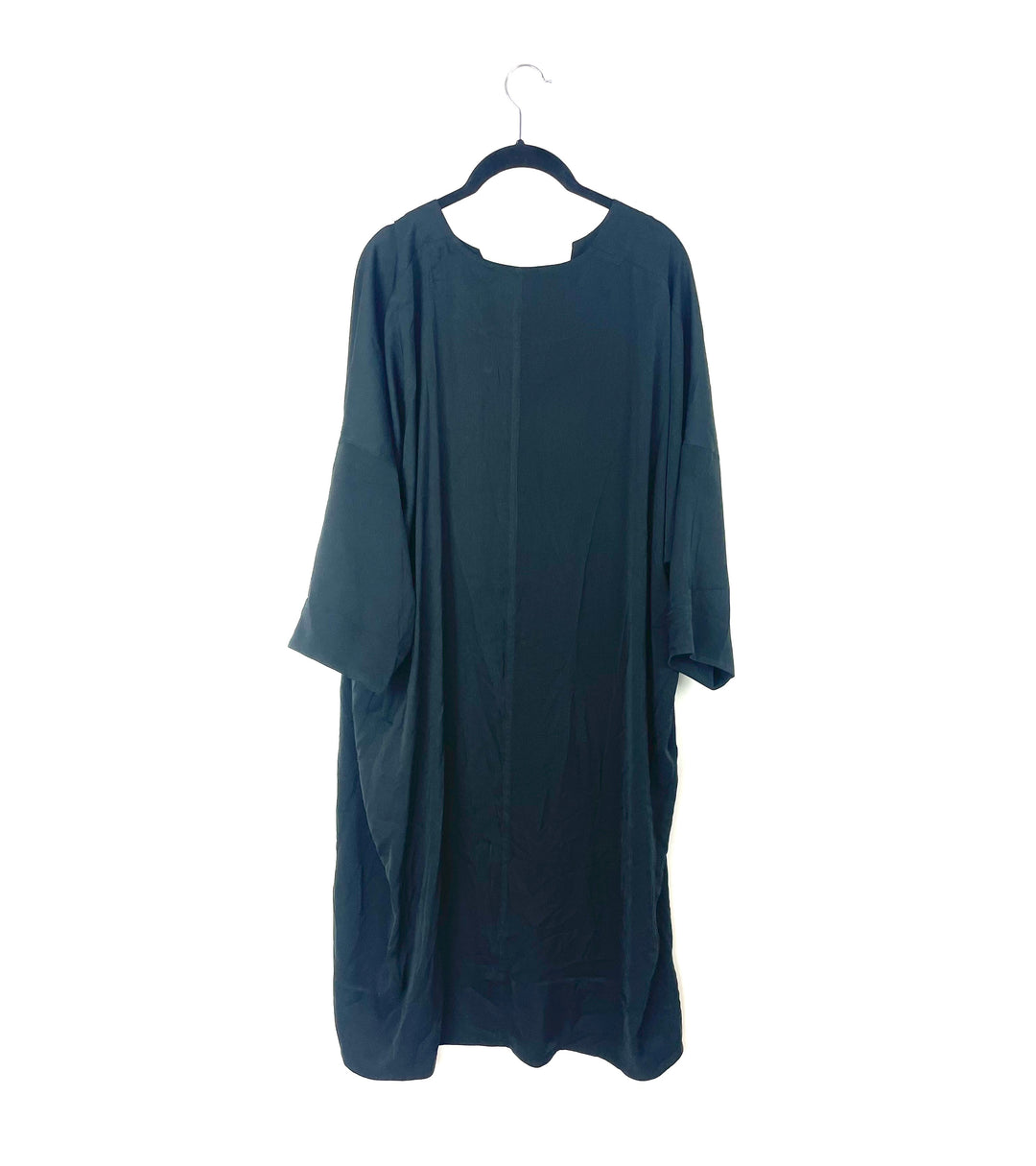 Black Lounge Dress / Nightgown - Small / Medium