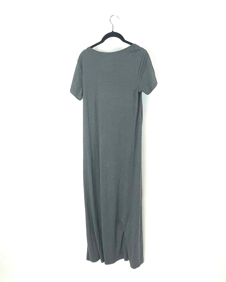 Grey Lounge Maxi Dress - Size 6/8