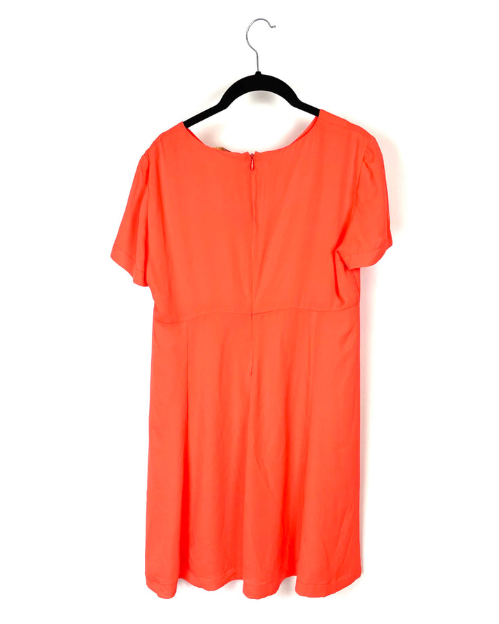 Orange Short Sleeve Dress - Size 4-6