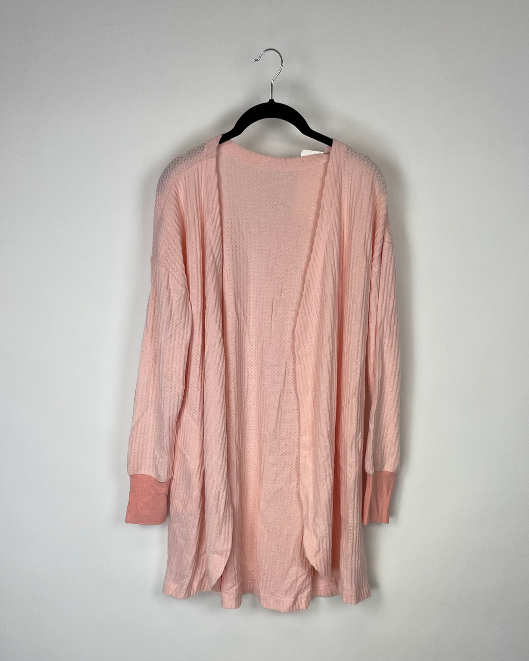 Light Pink Fleece Cardigan - Small and 1X