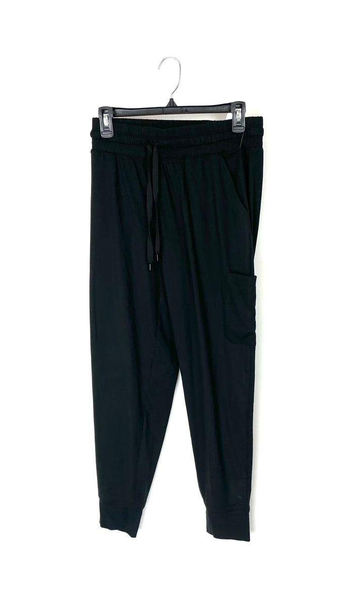 Black Pajama Joggers - Small and 1X