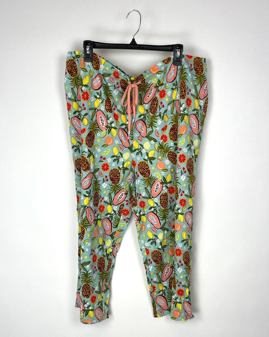 Fruit Printed Multi-Colored Pajama Pants - 1X