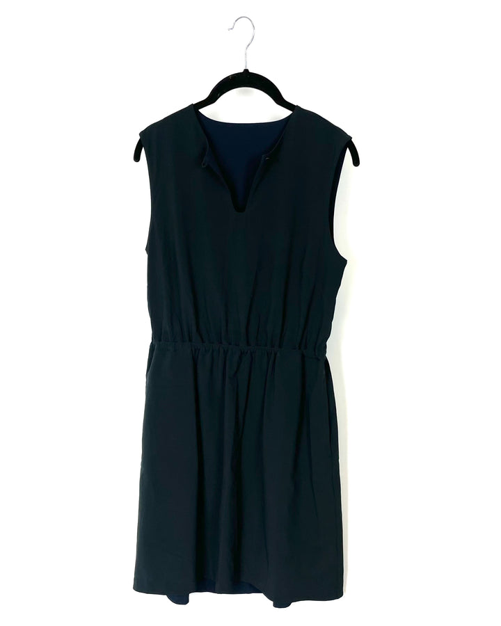 Black High Neckline Dress - Small