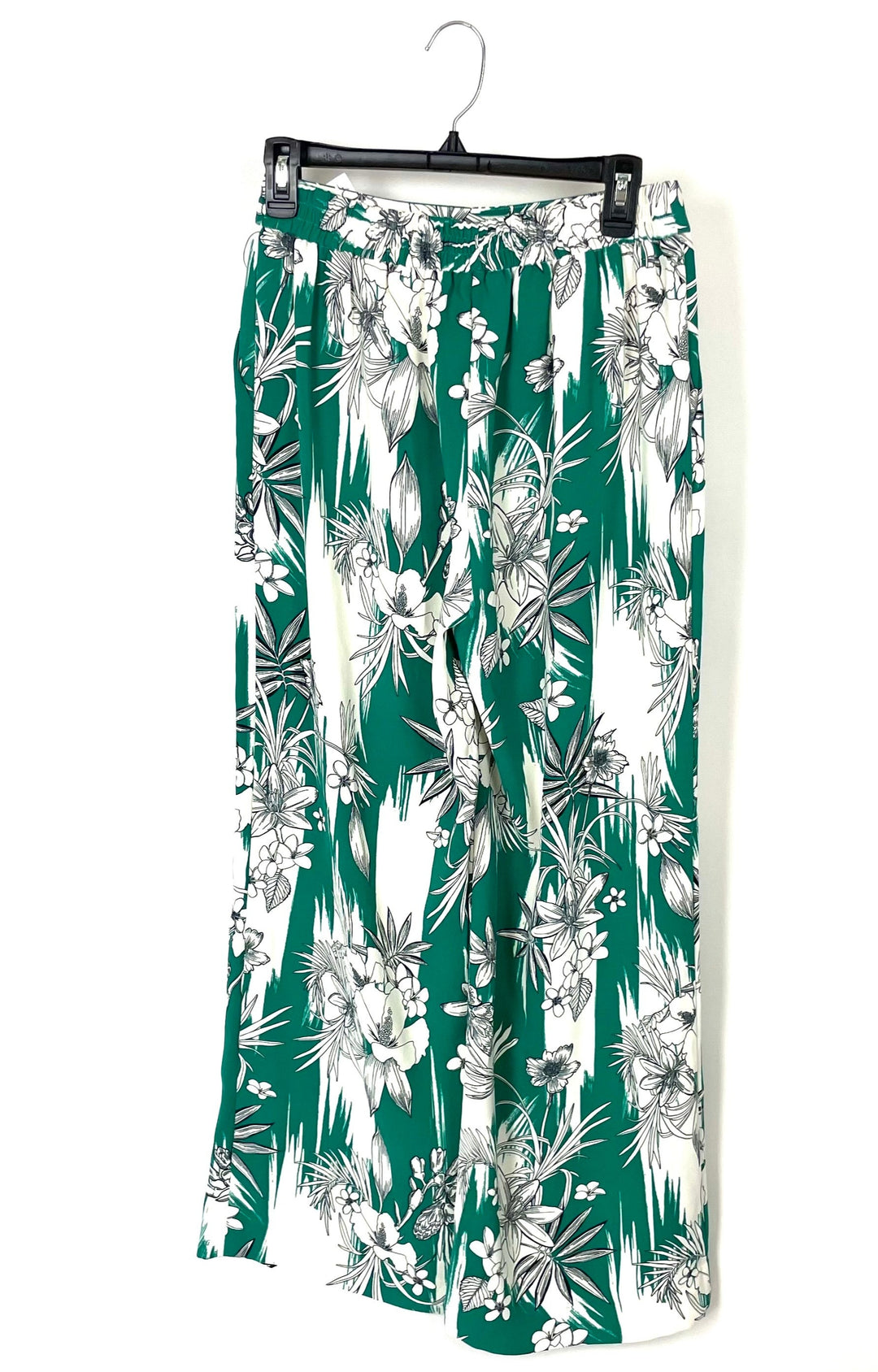 Floral Printed Short Length Pants - Size 4 Short