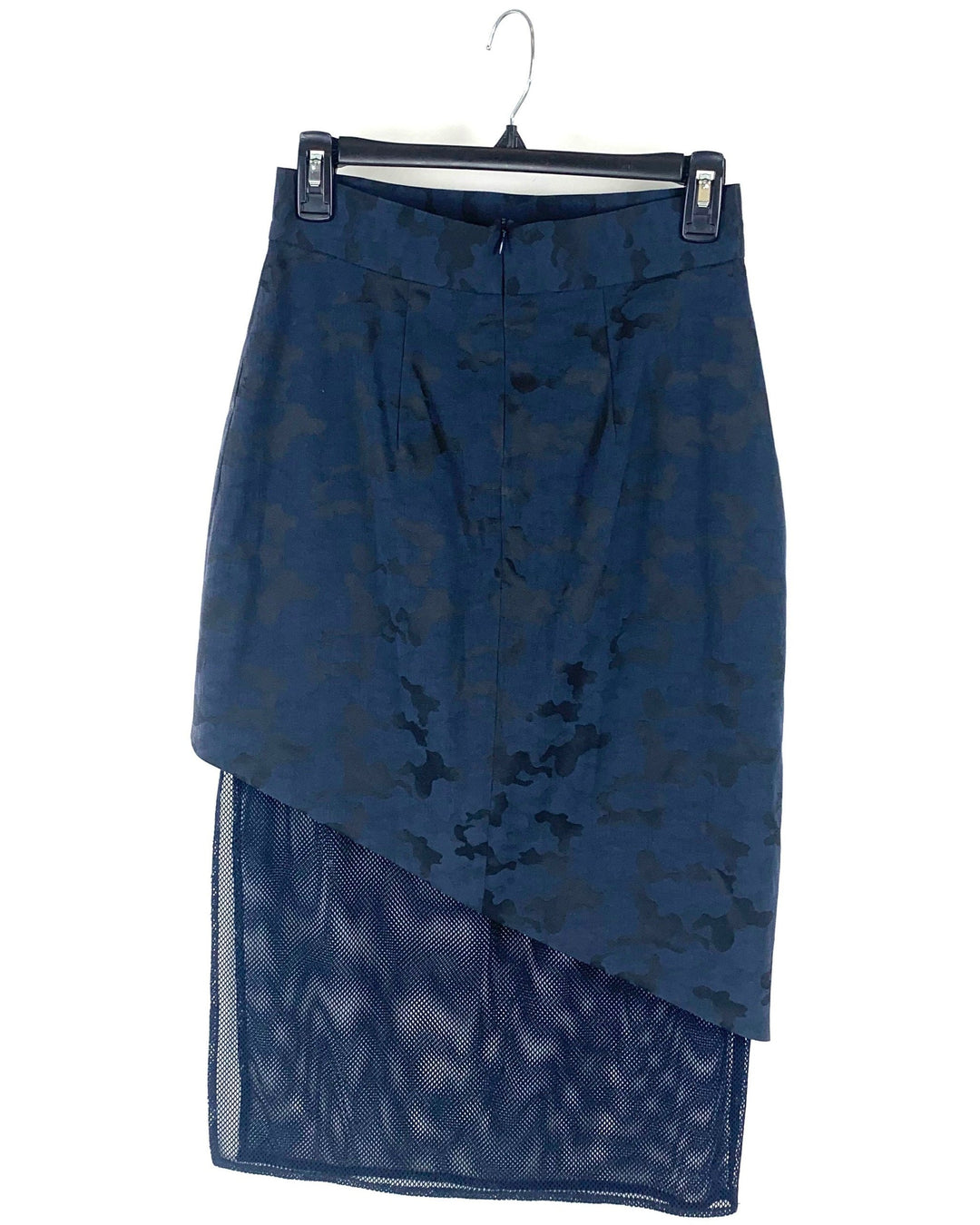 Navy Camo Skirt- Size 4, 8, 10