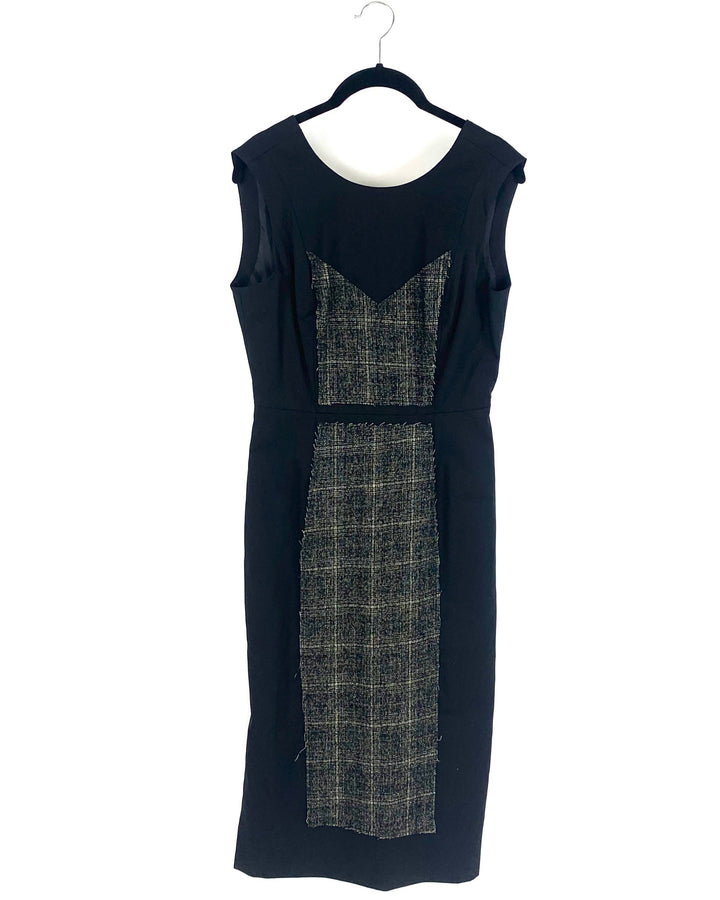 Black and Plaid Dress - Size 4