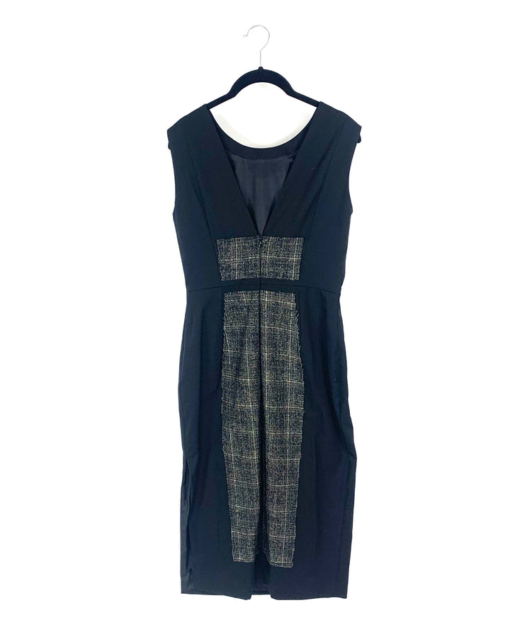Black and Plaid Dress - Size 4