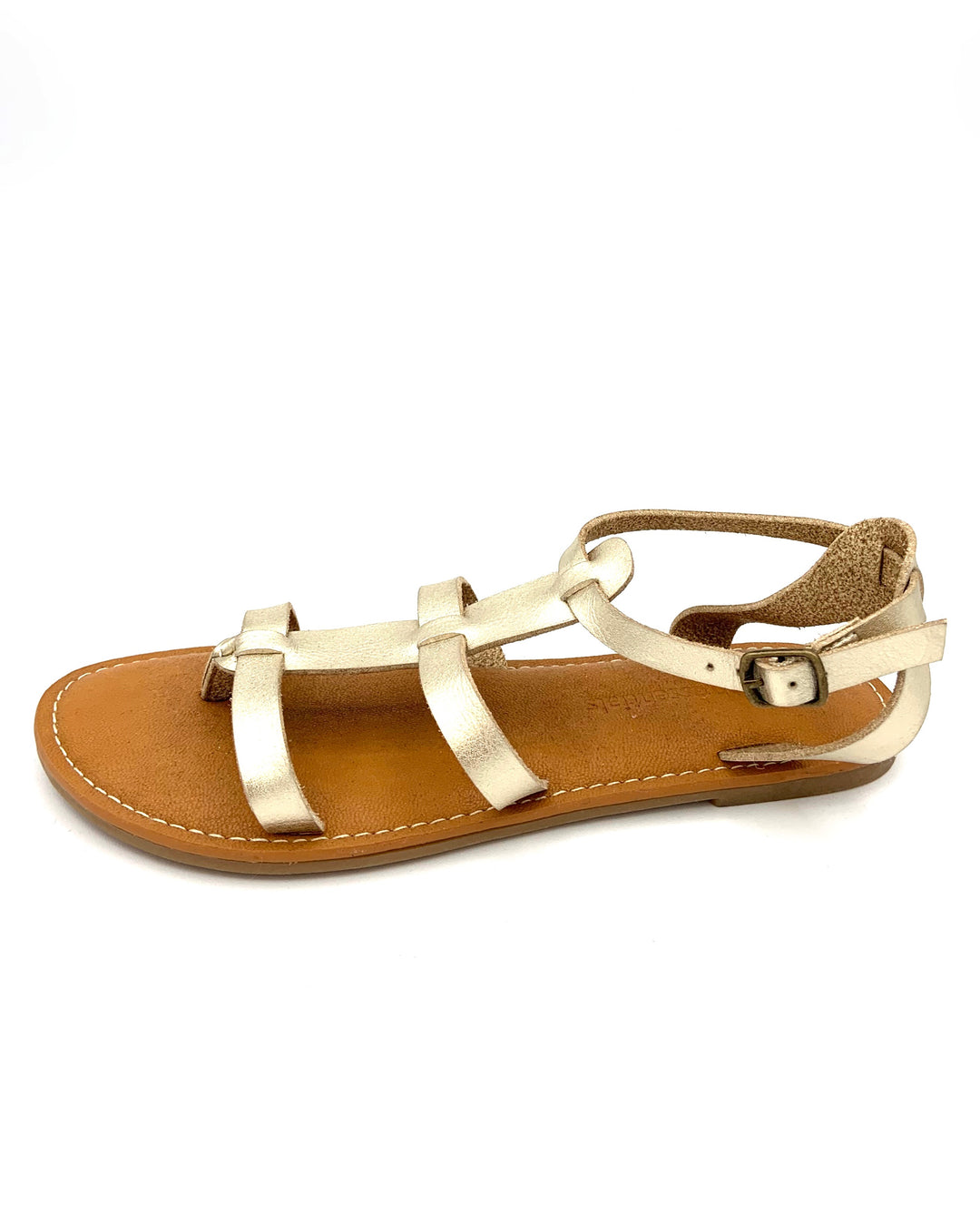 Gold Gladiator Sandals - Size 6