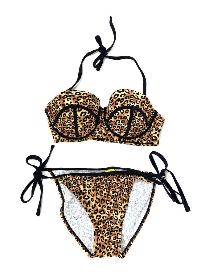 Beach Cheetah Print Bikini - Medium