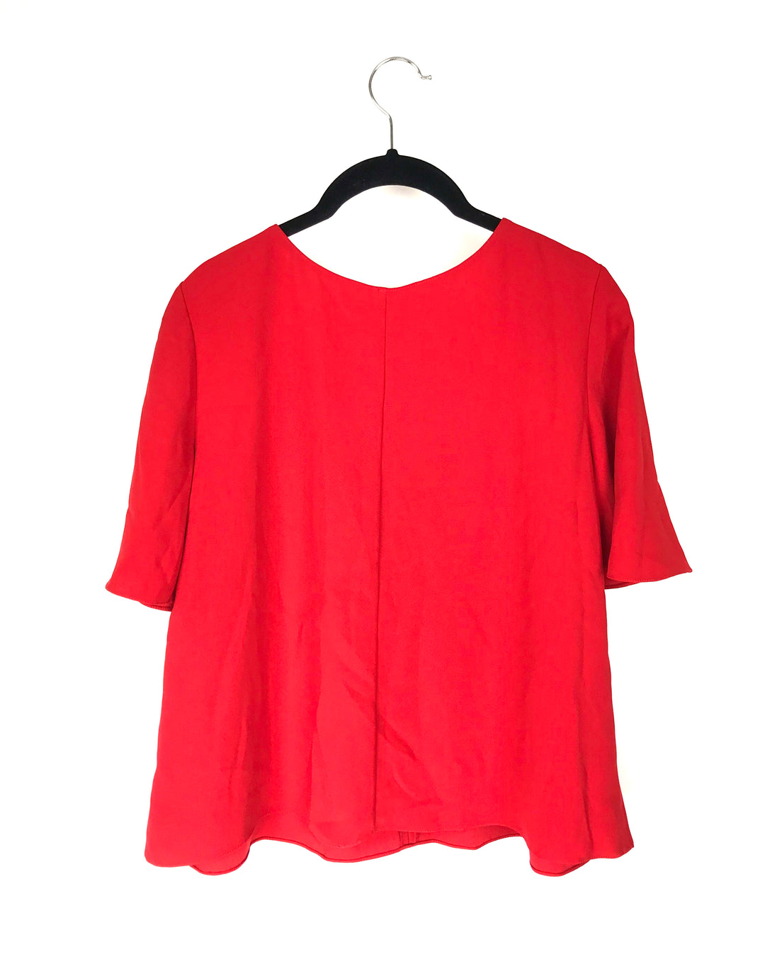 Bright Red V-Neck Top - Size 4-6
