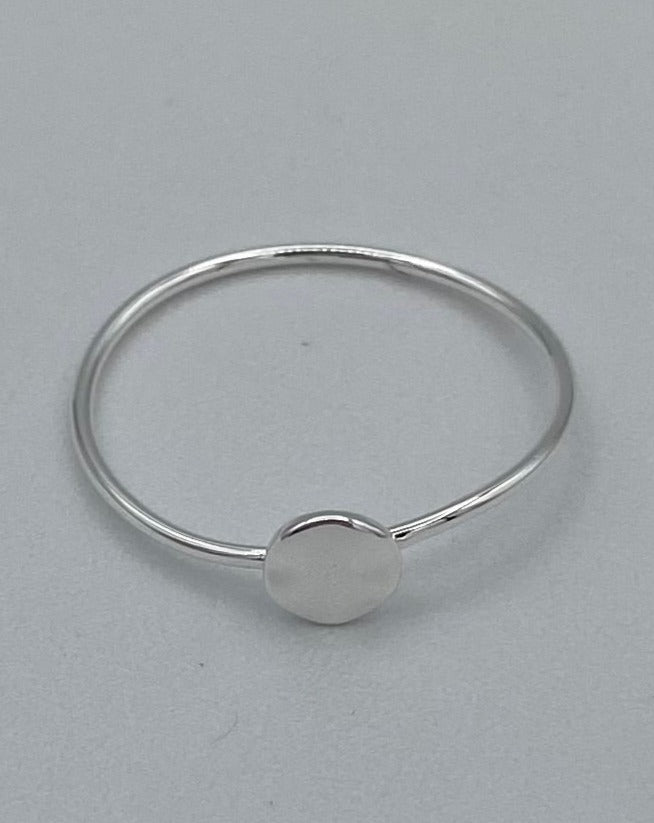 Silver Circle Ring - Size 6 and 7
