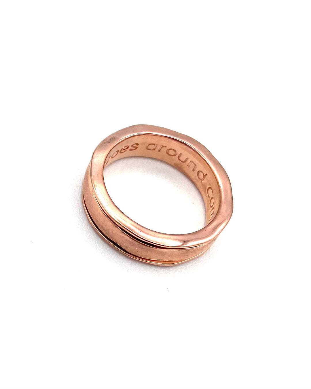 Rose Gold "What Goes Around" Ring - Size 7