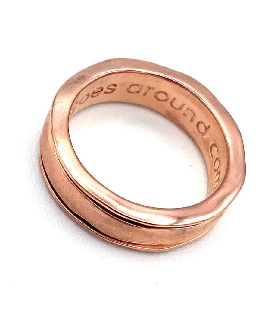 Rose Gold "What Goes Around" Ring - Size 7