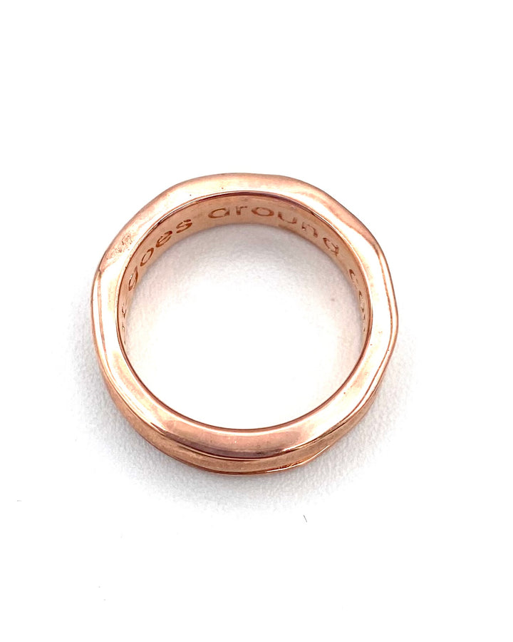 Rose Gold "What Goes Around" Ring - Size 7