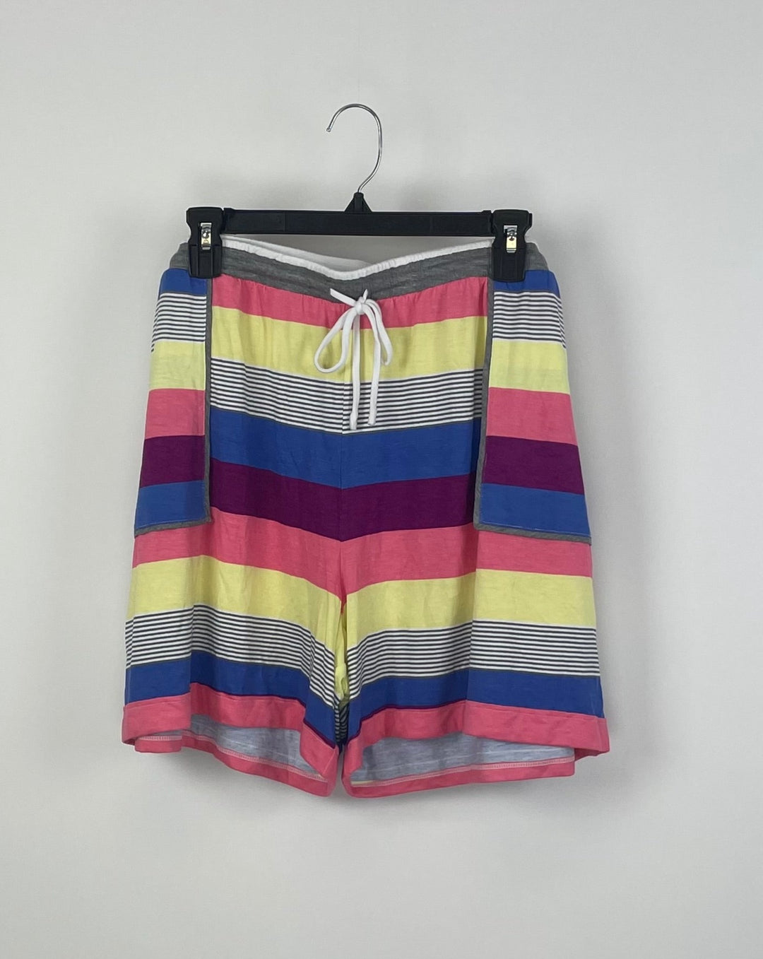 Multicolor Striped Pajama Shorts - 2X