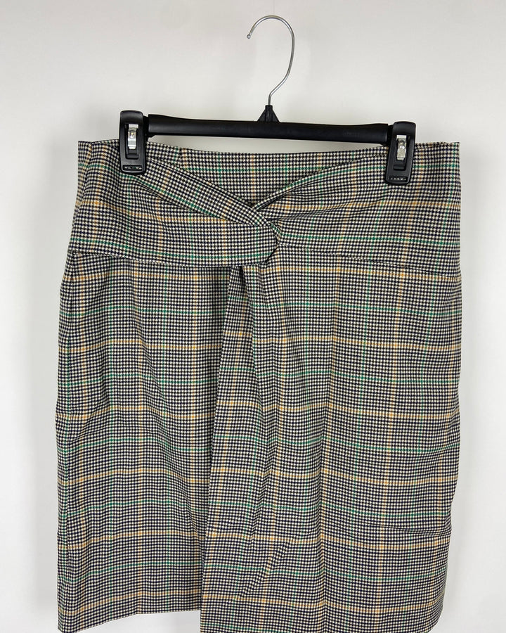 Multicolor Houndstooth Skirt - Size 10