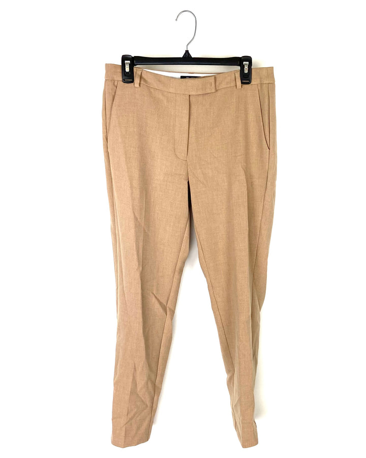 The Mia Slim Beige Dress Pants - Size 8