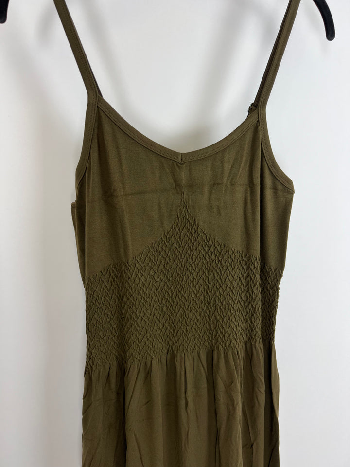 Army Green Cami Maxi Dress - Large
