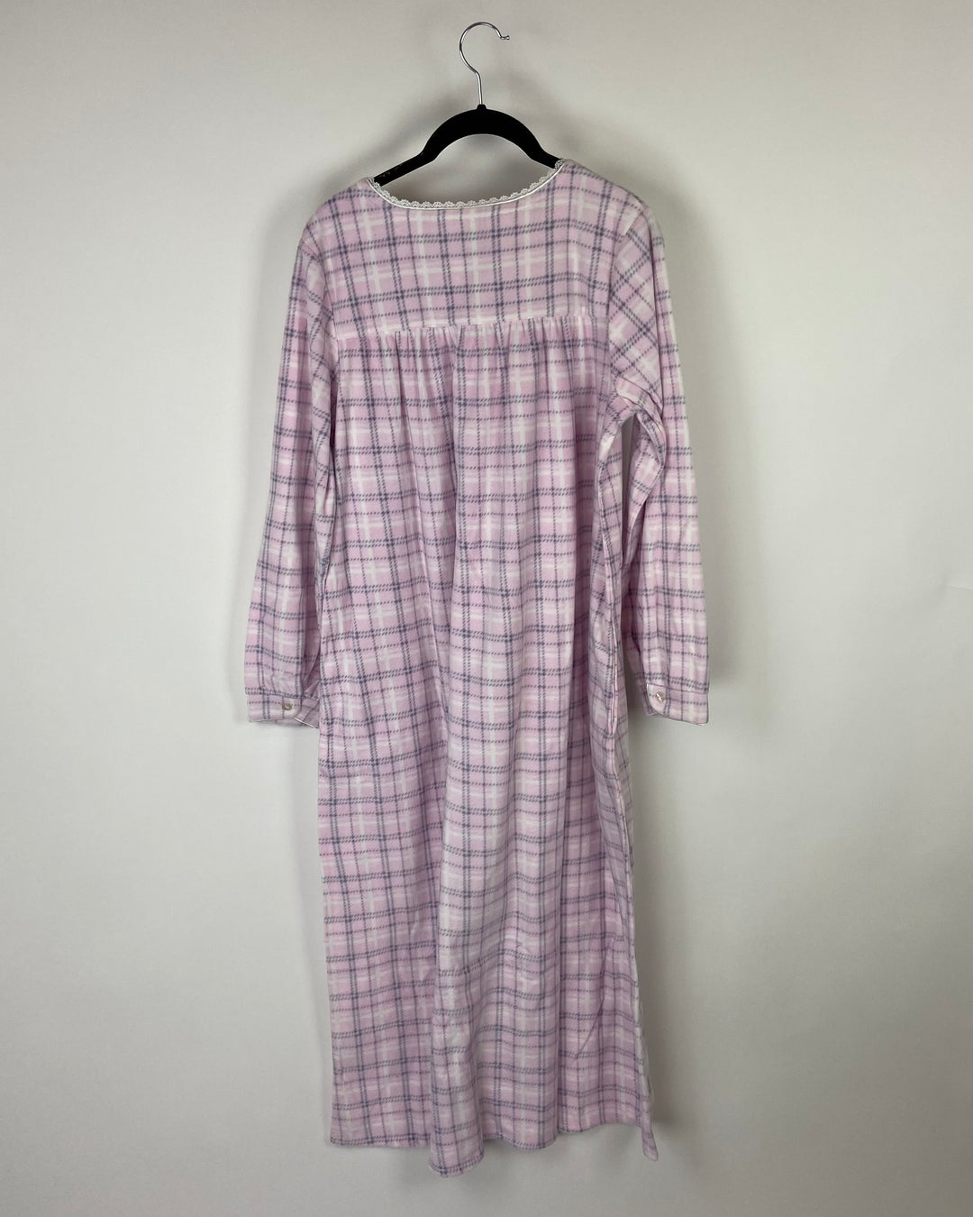 Dusty Pink Striped Nightgown - Small