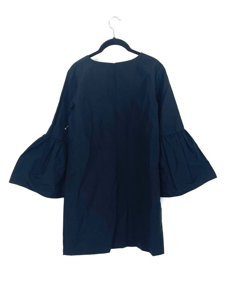 Black Flare Sleeve Dress - Small