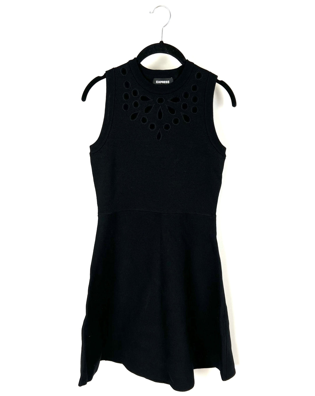 Black Fit and Flare Dress - Small