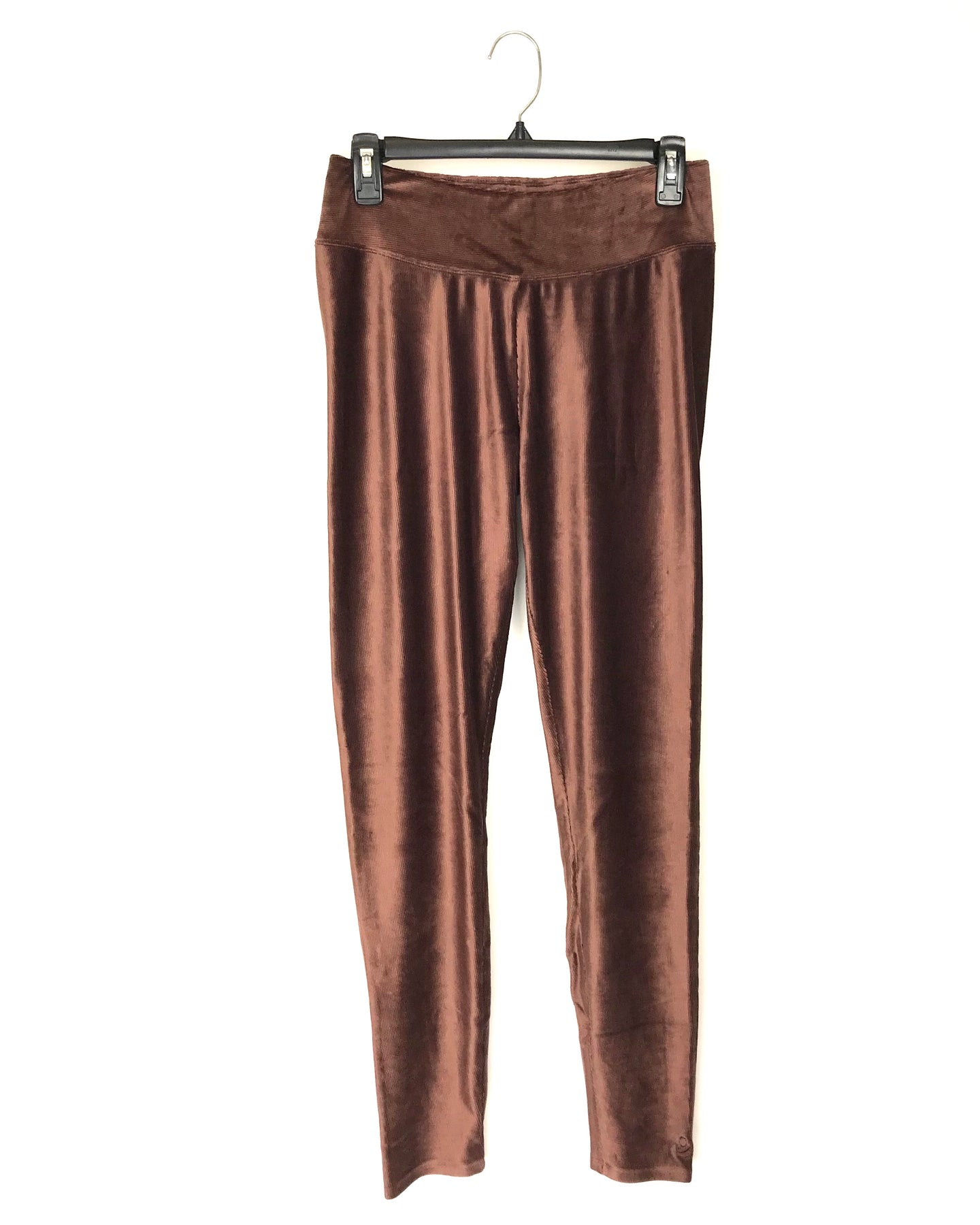 Cuddl Duds Brown Ribbed Velvet Leggings - Small – The Fashion