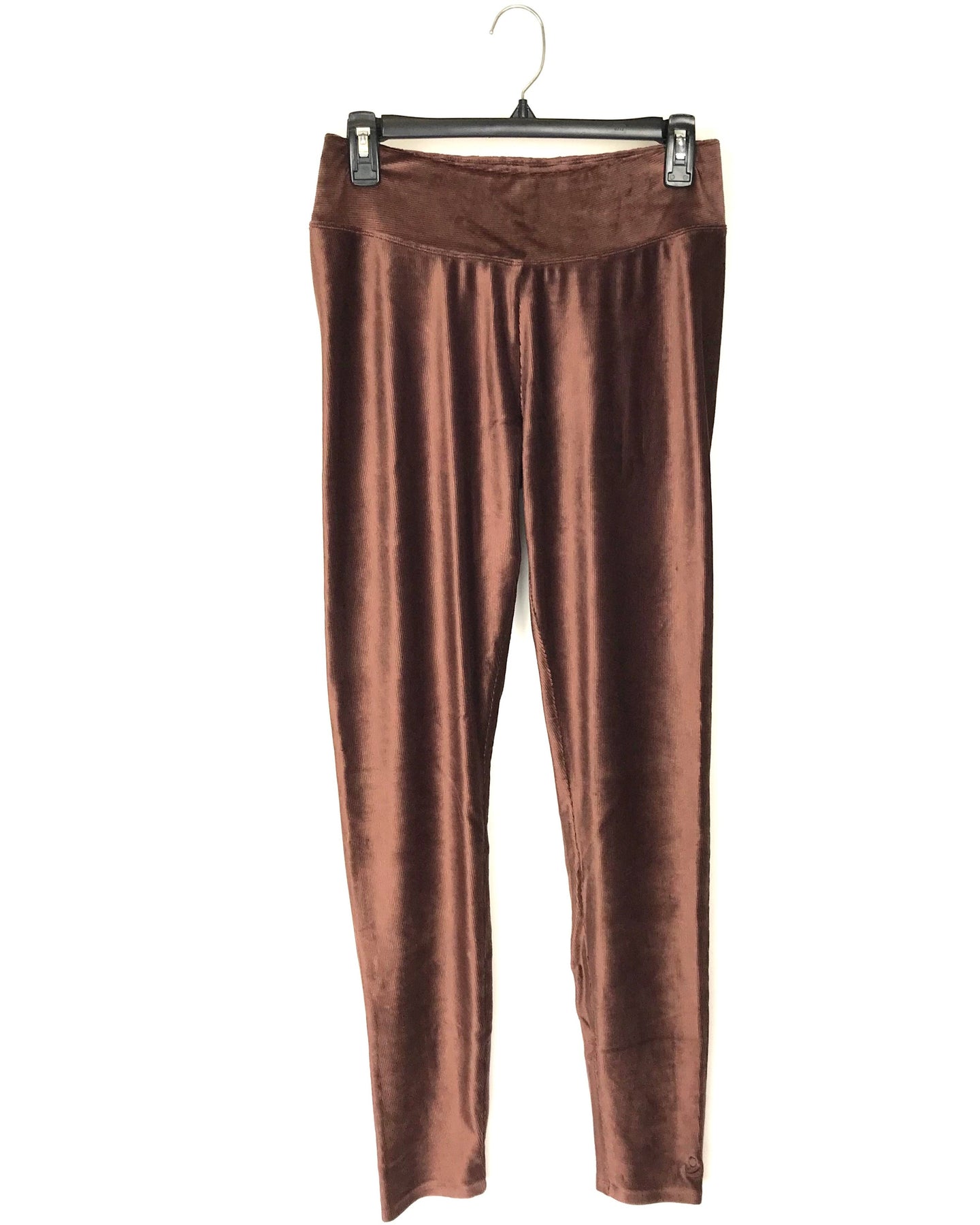 Cuddl Duds Brown Ribbed Velvet Leggings - Small – The Fashion