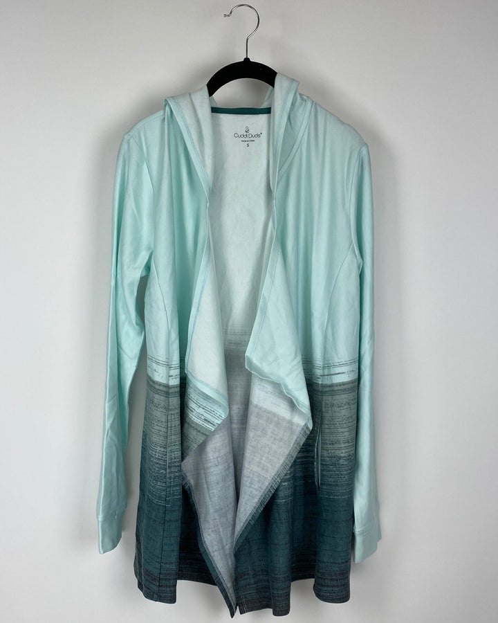 Teal Ombre Cardigan - Extra Small and Small