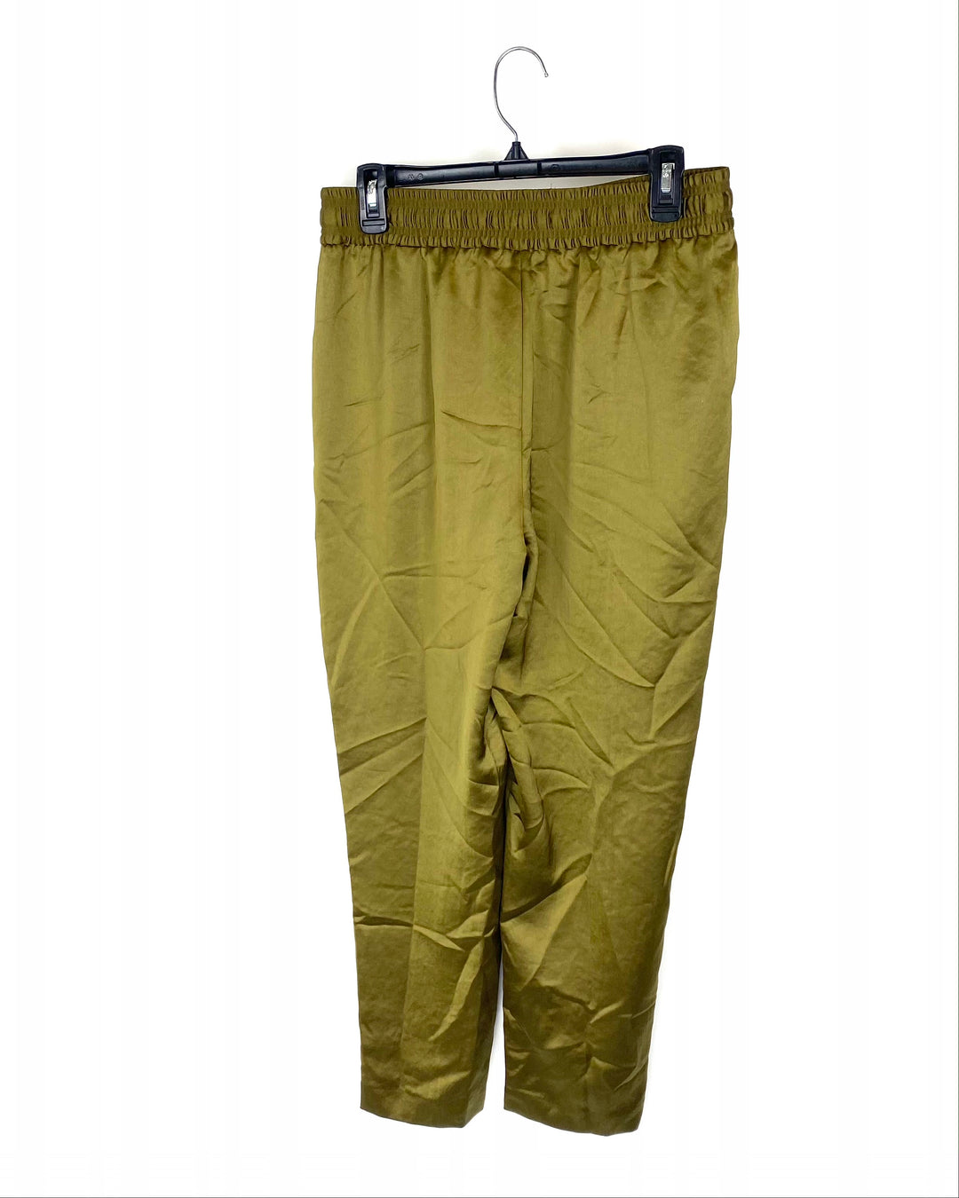 Green Satin Pants - Size 8