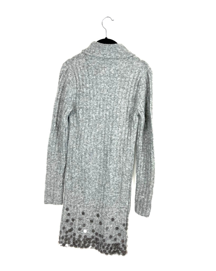Grey Sweater Dress - Small