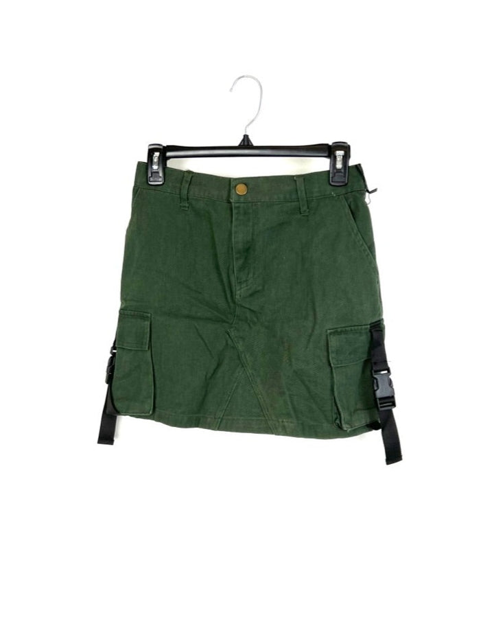 Green Cargo Skirt - Extra Small And Small