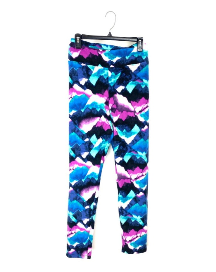 Colorful Abstract Lounge Pants - Size 6/8 and 1X