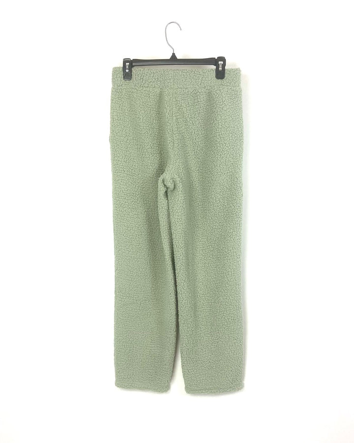 Light Green Plush Pants - Small
