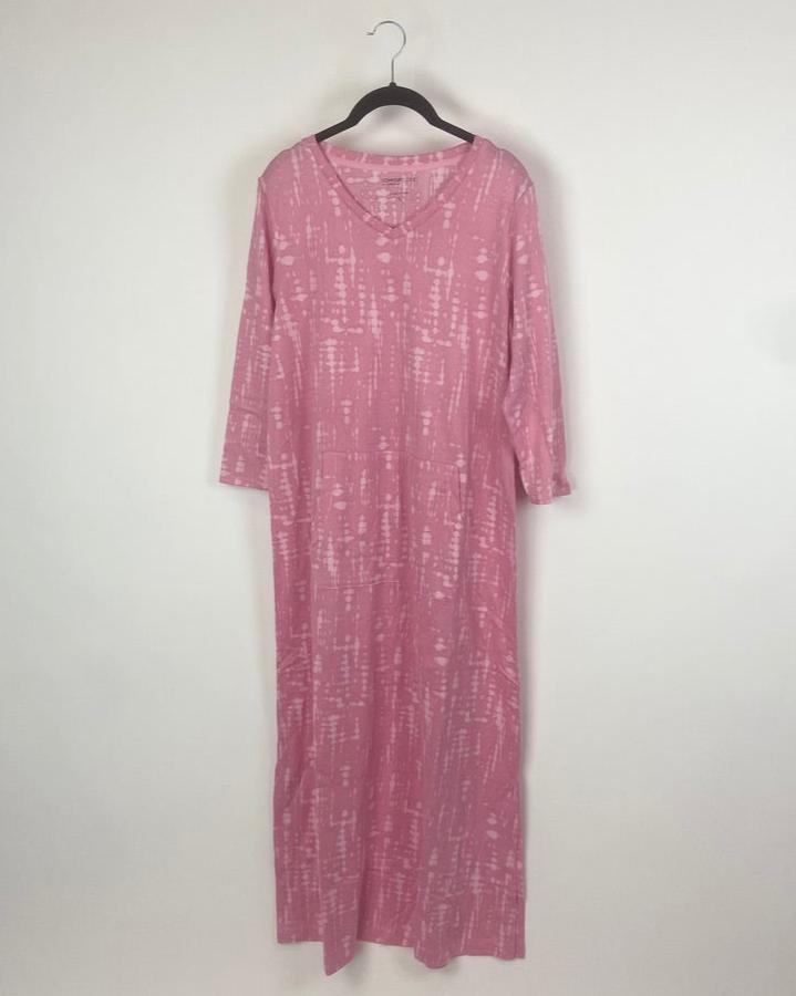 Pink Tie Dye Maxi Dress - Size 10/12