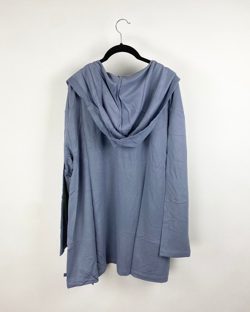 Dusty Blue Open Cardigan - Extra Small