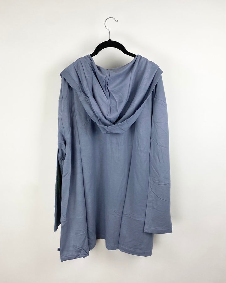 Dusty Blue Open Cardigan - Extra Small