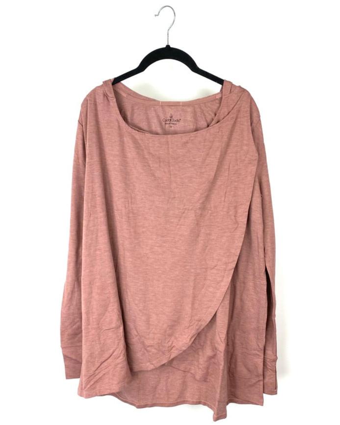 Dusty Pink Wrap Long Sleeve - Small/Medium