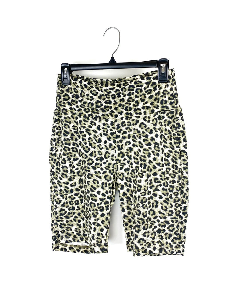 Leopard Biker Shorts - Extra Large