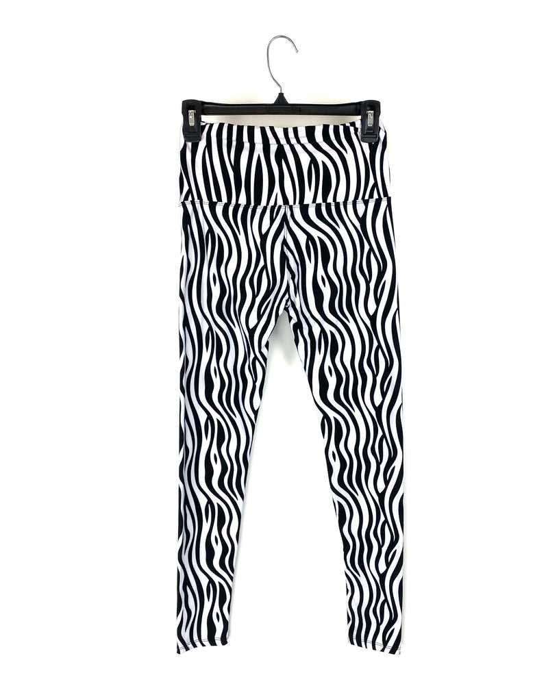 Zebra Print Leggings - Small/Medium