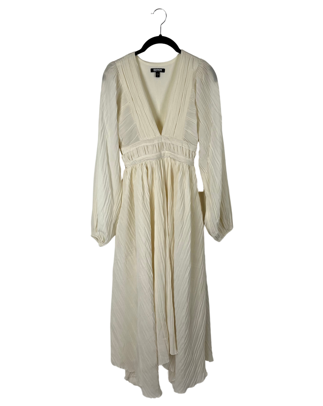 Cream Long Sleeve Dress - Size 00, 0 and 8