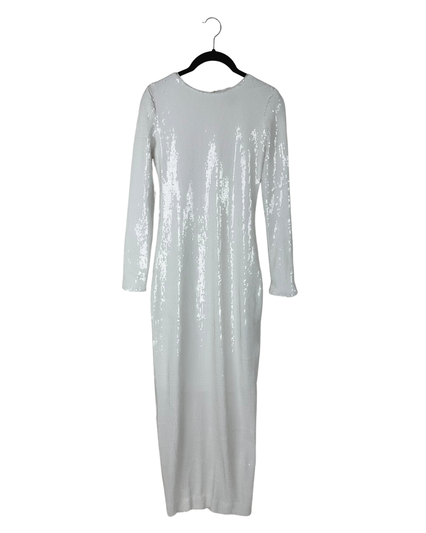 White Sequin Maxi Dress - Size 000/00 The Fashion Foundation White Sequin Maxi Dress - Size 000/00 The Fashion Foundation