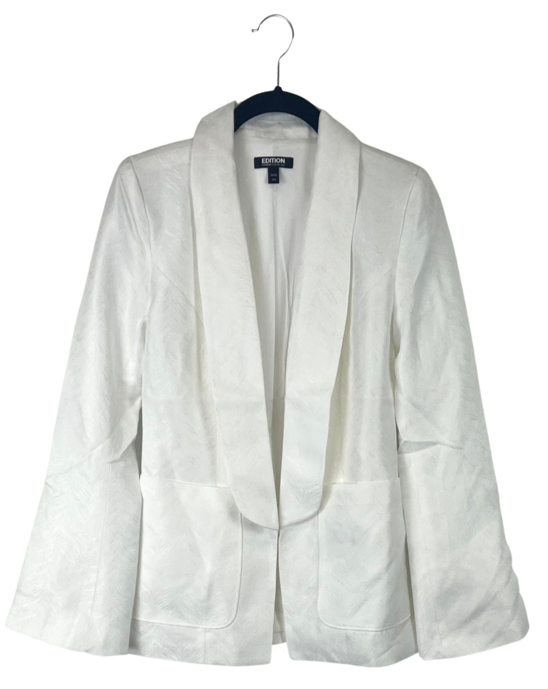 White Patterned Blazer - Size 00-18