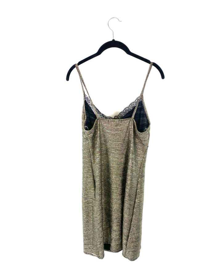 Metallic Slip Dress - Size 6/8