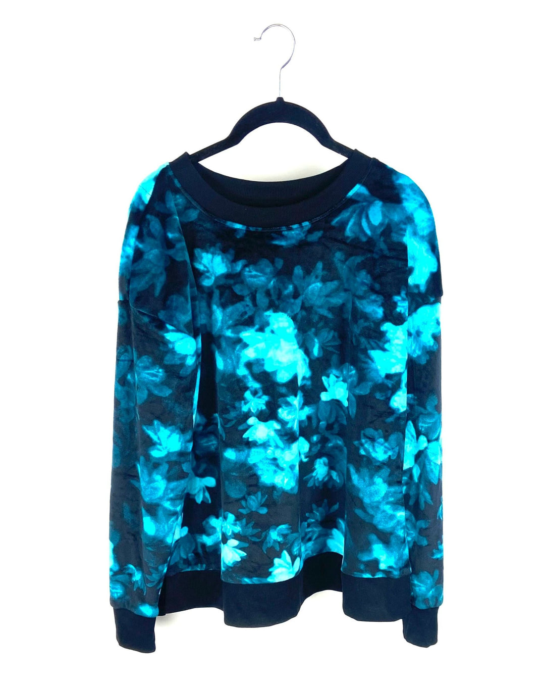 Blue And Black Fleece Top - Small
