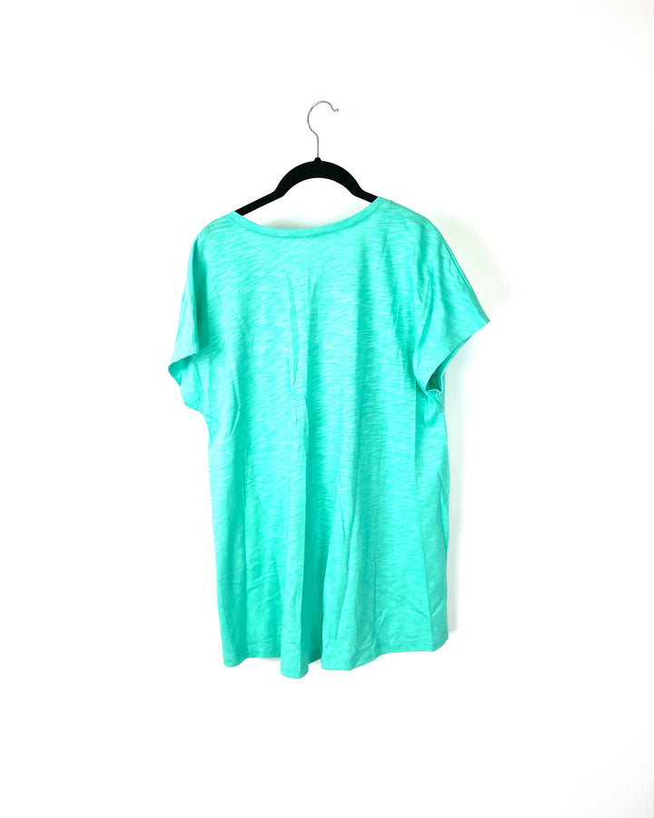 Teal Short Sleeve Top - Small/Medium