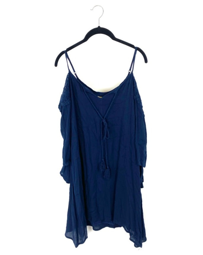 Navy Blue Shift Dress - Small and Medium