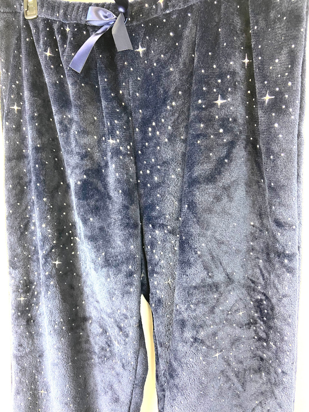 Navy Blue Fleece Pajama Pants- XL/1X